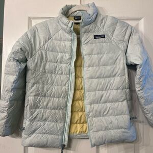 Patagonia Kids' pastel mint green Puffer Jacket